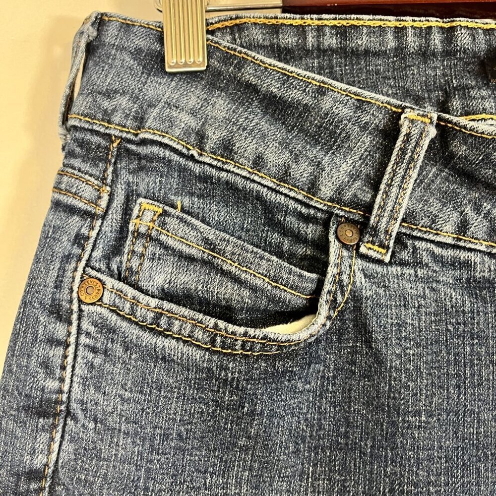 Levis Denim Jean 12 Straight Leg Western Cowgirl Slender 526th Classic Med Wash - Picture 4 of 15
